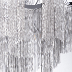 Люстра потолочная с металлическими цепочками Диаметр 99 см Atlantis Chain варинант исполнения - 4 | Loft Concept в Казани