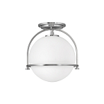 Потолочный светильник с плафоном в форме белого матового шара Hinkley варинант исполнения - 7 | Loft Concept в Казани