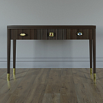 Дизайнерский Письменный стол Elsa Dreams Walnut с тремя ящиками варинант исполнения - 1 | Loft Concept в Казани