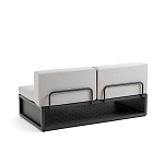 Садовый диван на каркасе из алюминия Petro варинант исполнения - 2 | Loft Concept в Казани