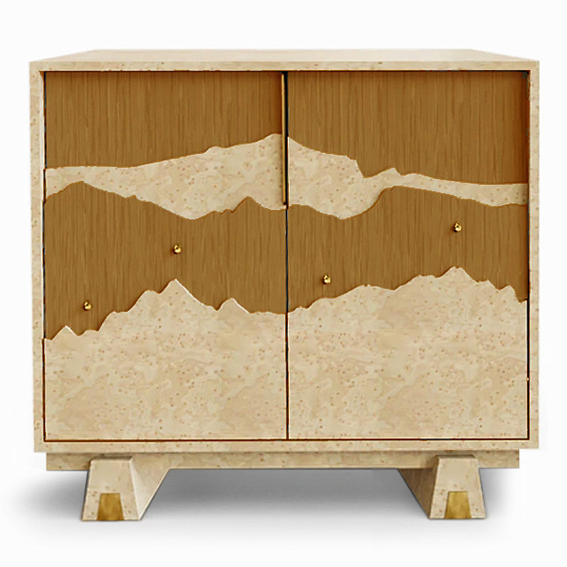 Буфет Okinawa Ginger Бежевый Горчичный Золотой в Казани | Loft Concept 