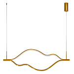 Подвесной светильник волнообразный изогнутый цвета латунь 3000К Spiral Lighting варинант исполнения - 3 | Loft Concept в Казани