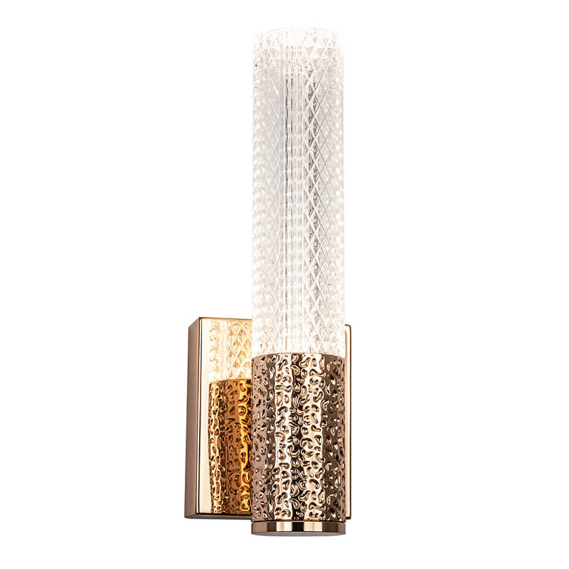 Бра Dew Drops Tube Gold Wall Lamp Прозрачный Золотой в Казани | Loft Concept 