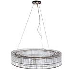 Подвесная люстра в форме круга Light Source Antique Nickel варинант исполнения - 1 | Loft Concept в Казани