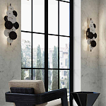 Бра светодиодное из черно-белых дисков Contrast Sample варинант исполнения - 7 | Loft Concept в Казани