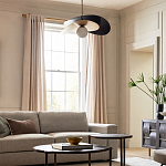 Люстра круглая с 2-мя металлическими абажурами Andromeda варинант исполнения - 6 | Loft Concept в Казани