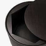 Черный приставной стол с местом для хранения Smart Textured Table варинант исполнения - 2 | Loft Concept в Казани