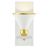 Бра с бело-золотыми плафоном в форме конуса Light Source варинант исполнения - 2 | Loft Concept в Казани
