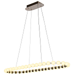 Люстра подвесная светодиодная с круглыми плафонами белого цвета PEARLS Suspension 100  варинант исполнения - 4 | Loft Concept в Казани