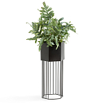 Кашпо Elevated Planters Сlive 59 черное  варинант исполнения - 2 | Loft Concept в Казани