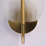 Бра с изогнутым рельефным плафоном Textured Glass варинант исполнения - 5 | Loft Concept в Казани