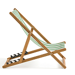 Шезлонг из акации и ткани Argentina варинант исполнения - 6 | Loft Concept в Казани