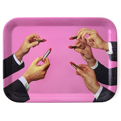 Поднос Seletti Lipsticks Pink