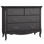 Комод черный из массива бука в стиле прованс Black Provence варинант исполнения - 2 | Loft Concept в Казани