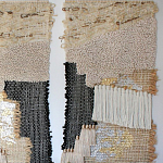 Триптих Геометрический гобелен бежевый Figurative Beige Wall Hangings варинант исполнения - 2 | Loft Concept в Казани