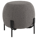 Пуф в ткани букле темно-серого цвета Pikelet варинант исполнения - 1 | Loft Concept в Казани