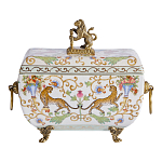 Шкатулка с фигуркой льва на крышке Eden Garden варинант исполнения - 3 | Loft Concept в Казани