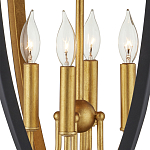 Подвесной светильник в форме фонаря чёрного цвета Black Lantern варинант исполнения - 2 | Loft Concept в Казани