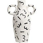Декоративная ваза White Doodle Vase M варинант исполнения - 1 | Loft Concept в Казани