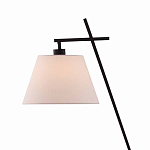 Торшер с черным наклонным корпусом и конусовидным абажуром Black Tripod варинант исполнения - 1 | Loft Concept в Казани