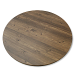 Стол журнальный c коричневой круглой столешницей на трех металлических ножках Charm Coffee Table варинант исполнения - 3 | Loft Concept в Казани