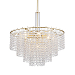 Люстра многоярусная с каскадами кристаллов Crystal Rains варинант исполнения - 1 | Loft Concept в Казани
