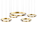 Люстра Light Ring Horizontal Латунь варинант исполнения - 1 | Loft Concept в Казани