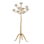 Торшер золотой в виде растения Golden Flower Glade варинант исполнения - 3 | Loft Concept в Казани