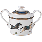 Чайный сервиз из фарфора с изображением лошадей на 6 персон 15 предметов Porcelain Horse Set  варинант исполнения - 3 | Loft Concept в Казани