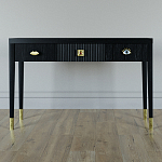 Дизайнерский Письменный стол Elsa Dreams Black с тремя ящиками варинант исполнения - 1 | Loft Concept в Казани