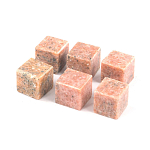 Камни для охлаждения виски из розового мрамора Natural Stone Cube варинант исполнения - 3 | Loft Concept в Казани