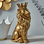 Статуэтка лев с детализированной гривой и изящной короной Lion Crown  варинант исполнения - 5 | Loft Concept в Казани