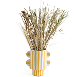 Ваза из фаянса Brighter than the Stars жёлтая полоска варинант исполнения - 3 | Loft Concept в Казани