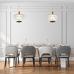 Подвесной светильник многослойный из рифленого прозрачного стекла Academy of Light варинант исполнения - 7 | Loft Concept в Казани