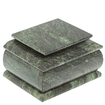 Шкатулка с зеркалом из натурального камня змеевик Stone Casket варинант исполнения - 2 | Loft Concept в Казани