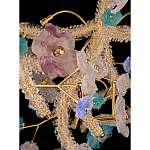 Люстра круглая с цветочным декором Miscellaneous herbs варинант исполнения - 2 | Loft Concept в Казани