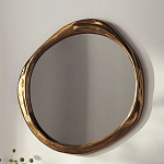 Зеркало в ассиметричной золотой раме Mirror of Aragorn варинант исполнения - 1 | Loft Concept в Казани