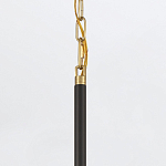 Подвесной светильник с плафоном в форме плоского купола и белой шарообразной лампой Eurofase варинант исполнения - 6 | Loft Concept в Казани