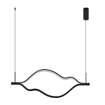 Подвесной светильник волнообразный изогнутый на двух тросах 123 см Spiral Lighting варинант исполнения - 4 | Loft Concept в Казани