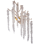 Бра на ветвистом золотом каркасе со стеклянными подвесами Raceme варинант исполнения - 1 | Loft Concept в Казани