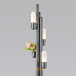 Торшер светодиодный с серым металлическим каркасом Generosity варинант исполнения - 2 | Loft Concept в Казани