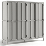 Шкаф серый Silva Grey Cabinet варинант исполнения - 7 | Loft Concept в Казани