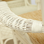 Комплект обеденный из ротанга Eloise grand white варинант исполнения - 8 | Loft Concept в Казани