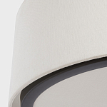 Потолочный светильник с круглым хлопковым абажуром Frosted Diffuser варинант исполнения - 3 | Loft Concept в Казани