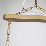 Люстра подвесная овальная со стеклянными трубками Длина 100 см Nembus варинант исполнения - 2 | Loft Concept в Казани