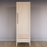 Узкий Шкаф Primo с 2 выдвижными ящиками Светлый дуб варинант исполнения - 2 | Loft Concept в Казани