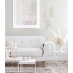 Подвесной светильник с 3-мя округлыми матовыми плафонами из белого стекла Golden Swirl варинант исполнения - 9 | Loft Concept в Казани