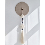 Аксессуар на стену диск из нитей Wall Decor White Thread Disc  варинант исполнения - 4 | Loft Concept в Казани