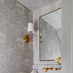 Зеркало прямоугольное в фактурной золотой раме Reflective Fabric варинант исполнения - 4 | Loft Concept в Казани