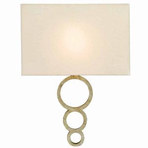 Бра настенное с каркасом из колец Three Rings of Saturn